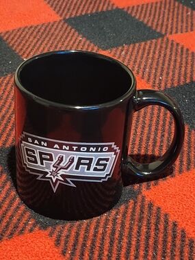 NBA San Antonio Spurs Basketball  Ceramic  Black Mug